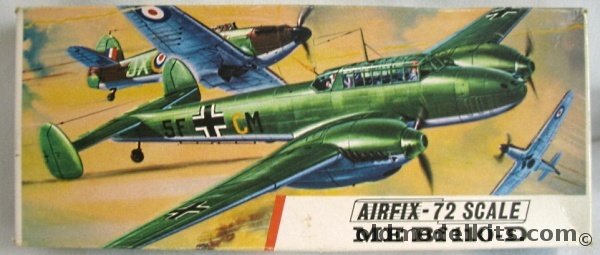 Airfix 1/72 Messerschmitt Bf-110D Destroyer, 286 plastic model kit